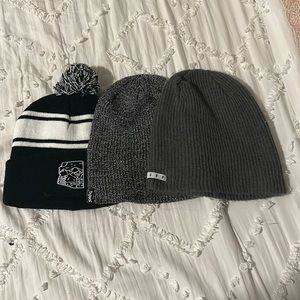 Bundle! 3 cute beanies